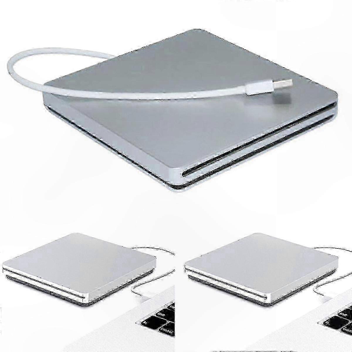 External CD/DVD Drive for MacBook and PC - USB Slot Loading Disc Burner