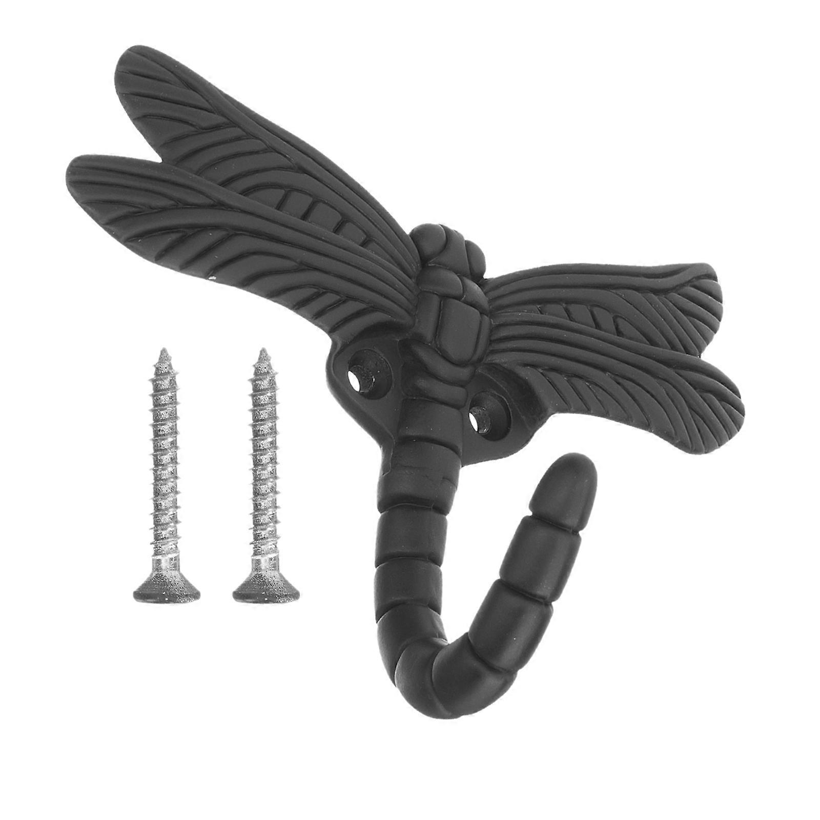 Decorative Dragonfly Wall Hook for Home Use Made from Iron - Coat Hanger