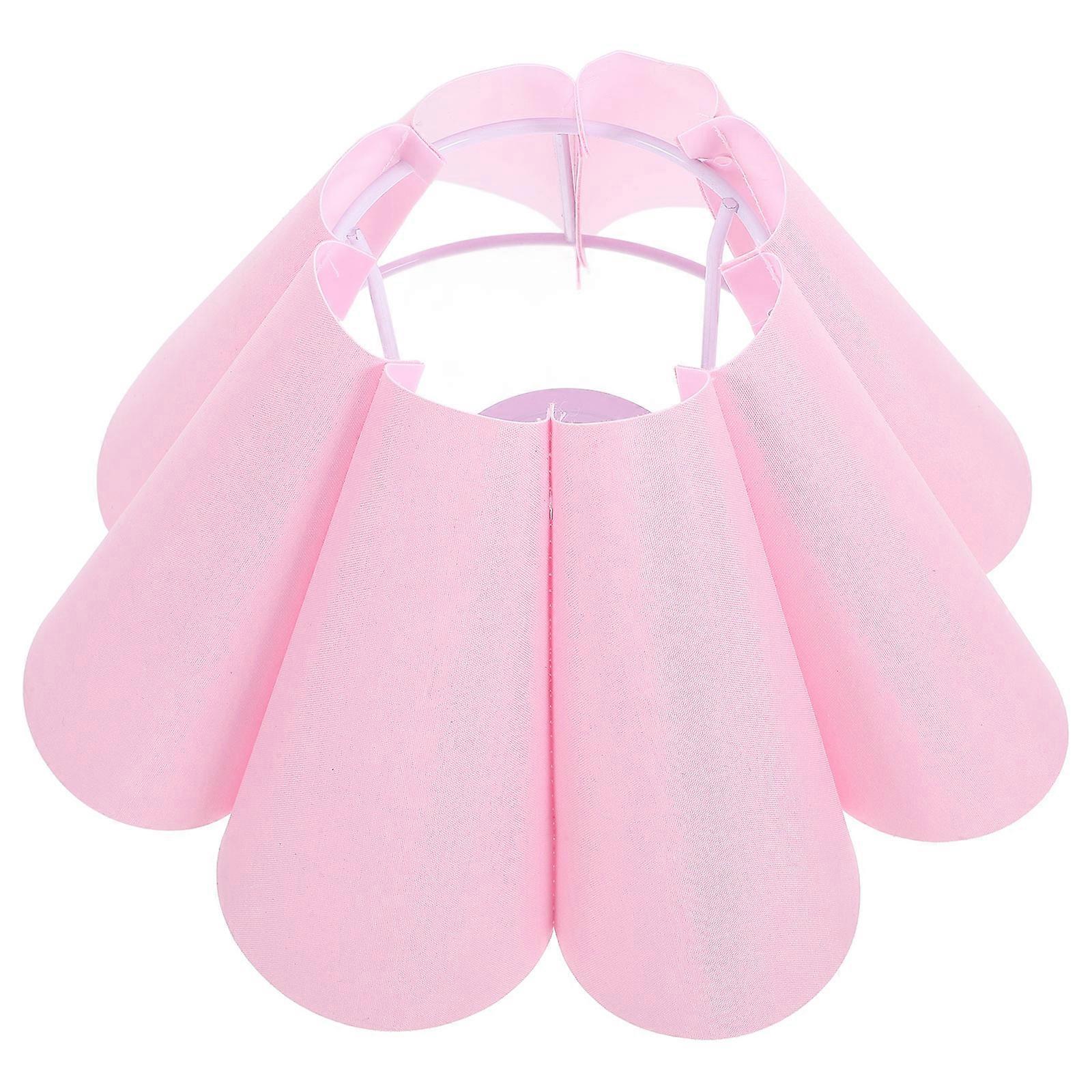 Fabric Lamp Shade Decorative Flower Lamp Shade for Home 1 Piece Pink