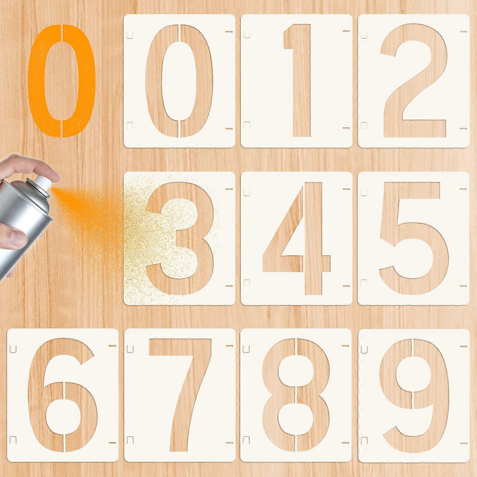 Painting Stencils Number Templates for Painting 40 Sheets Plastic Set