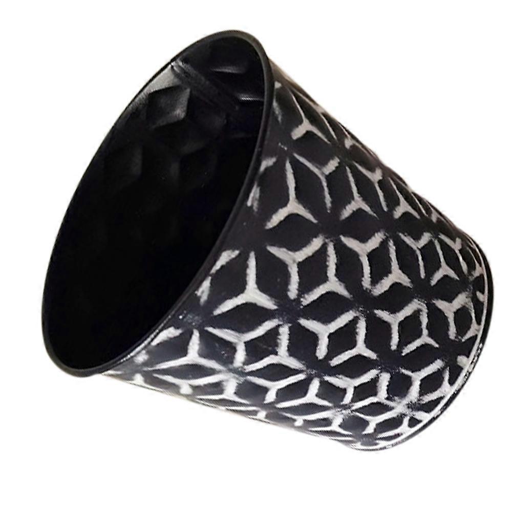 Rustproof Metal Flower Pots Sturdy Iron Plant Pots Bucket Planter for Home Decor Pen Storage 11.00X10.00X8.00CM 1Pcs