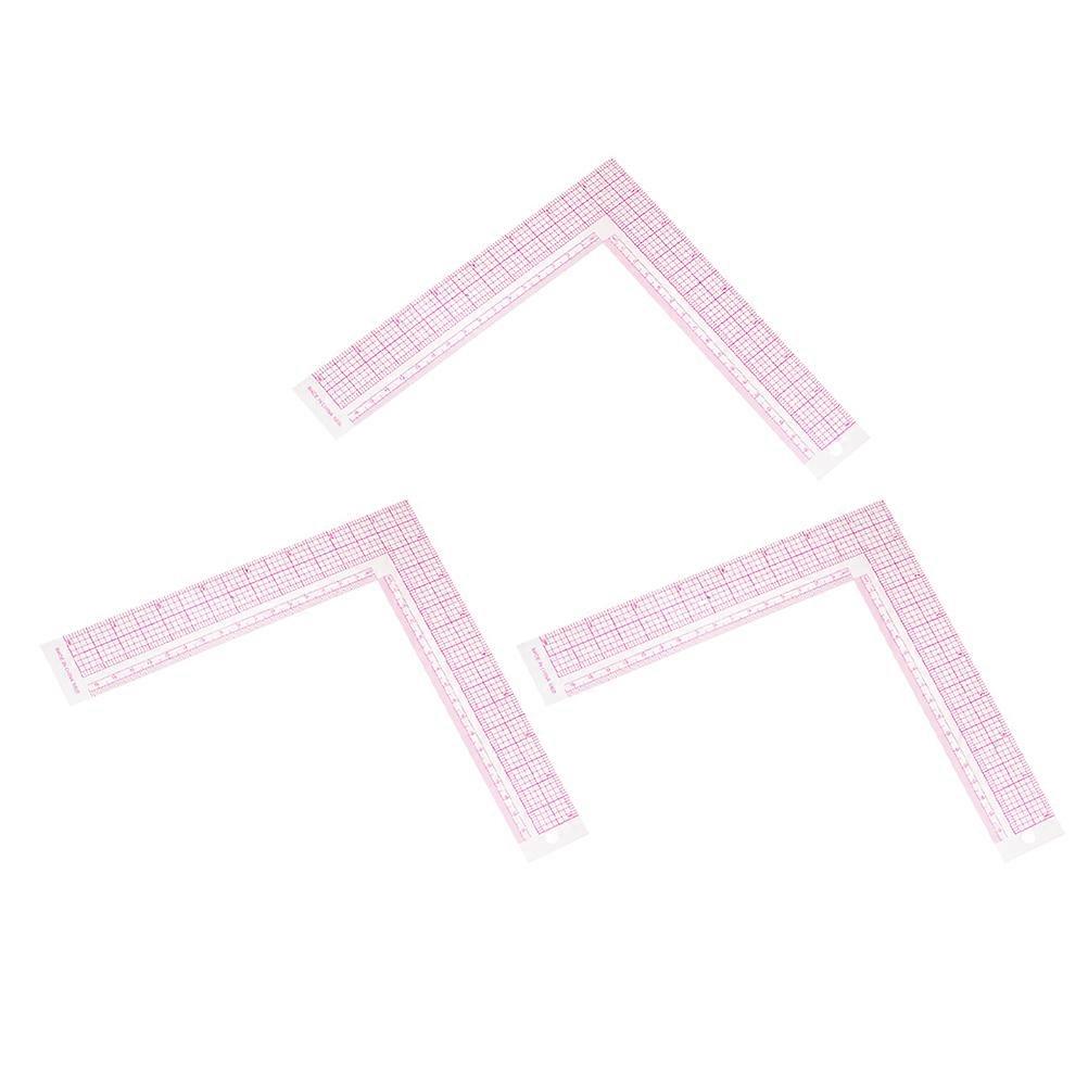 Sewing Ruler Set L Shaped Tailor Ruler for Pattern Making 6Pcs