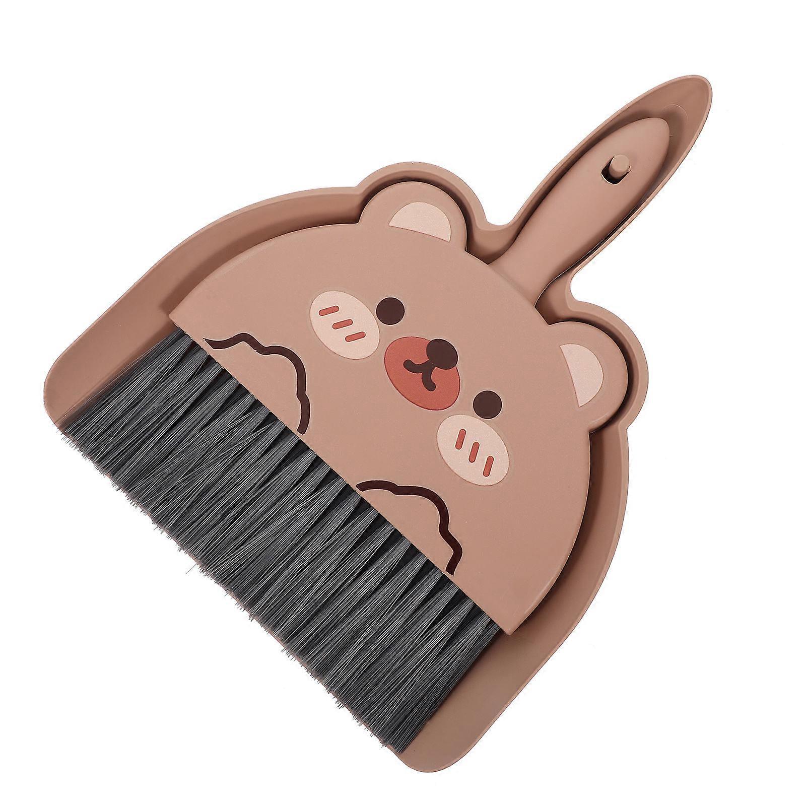 Small Dustpan and Brush Set for Cleaning Desktop Surfaces 2Sets
