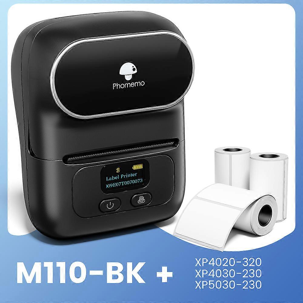 Phomemo M110 Portable Label Printer Mini Thermal Label Maker Wireless Bluetooth Labeling Machine for  Multi-Sized Stickers