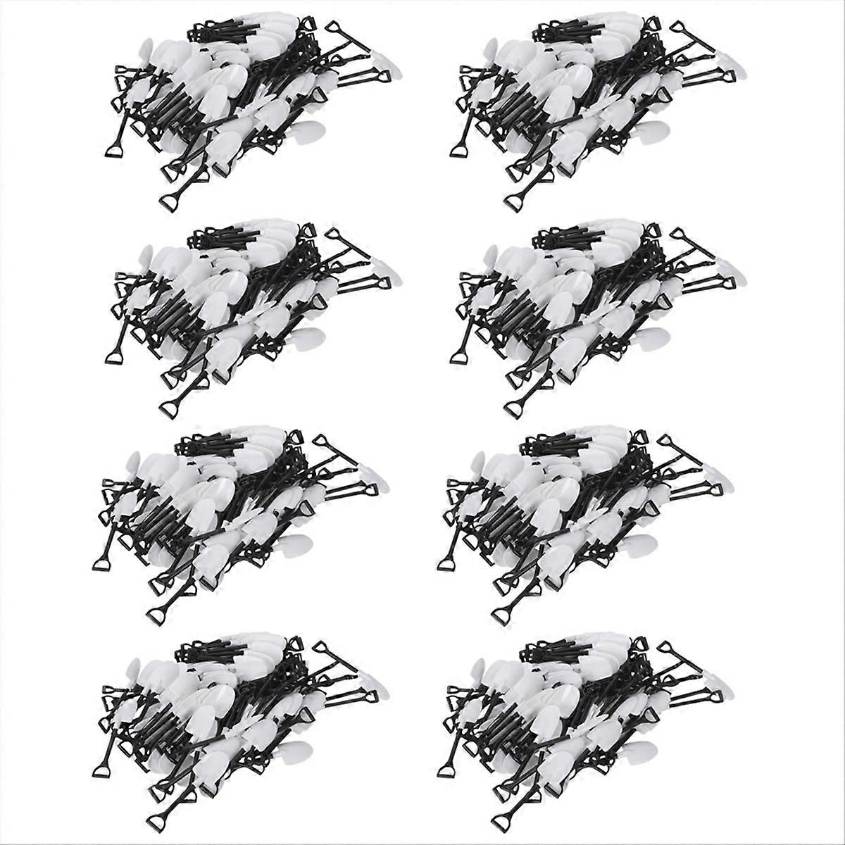 100Pcs Plastic Disposable Mini Shovel Spoon Potted Cake