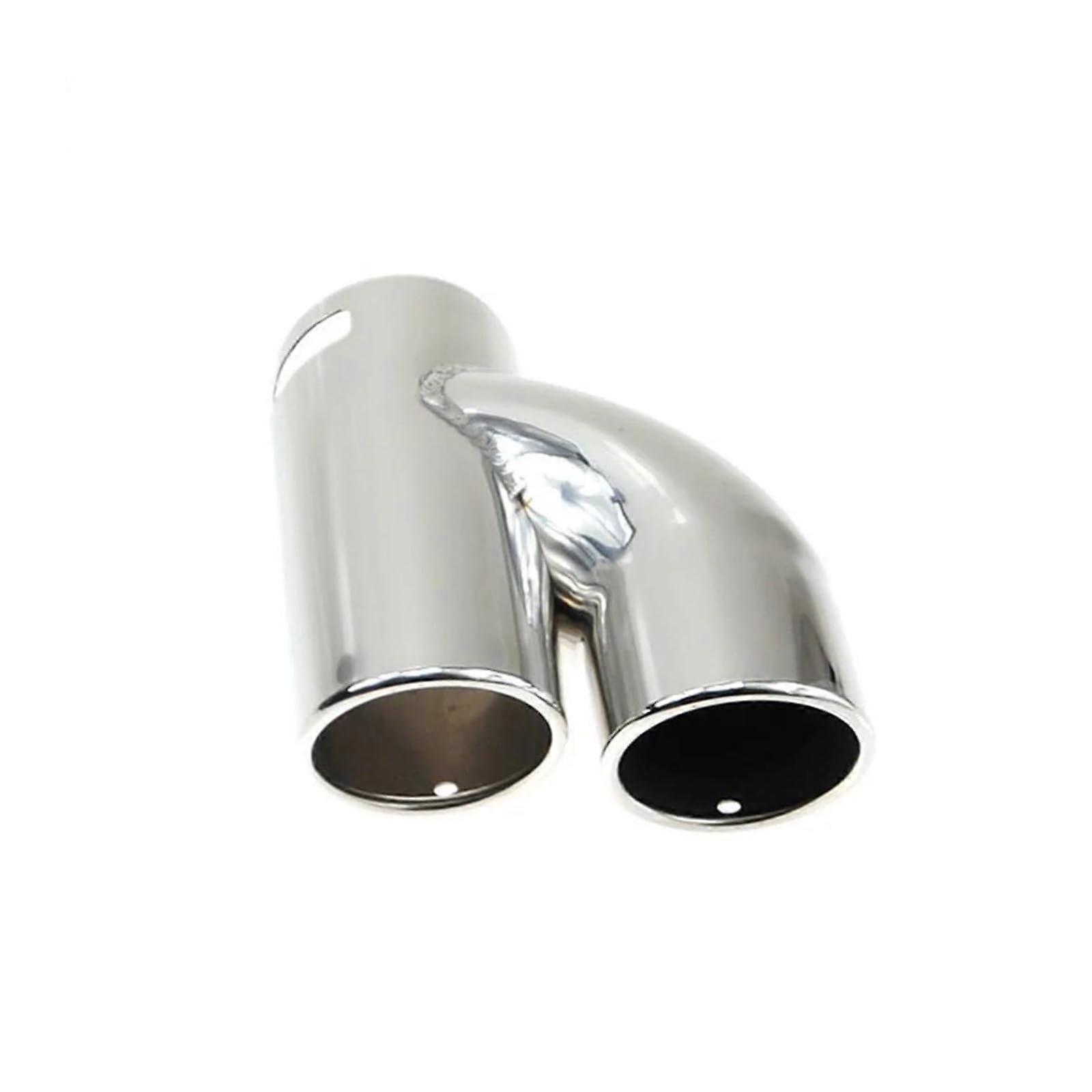 Double Exhaust Muffler Tail Pipe Tip for Car 20072014 1Piece Tailpipe