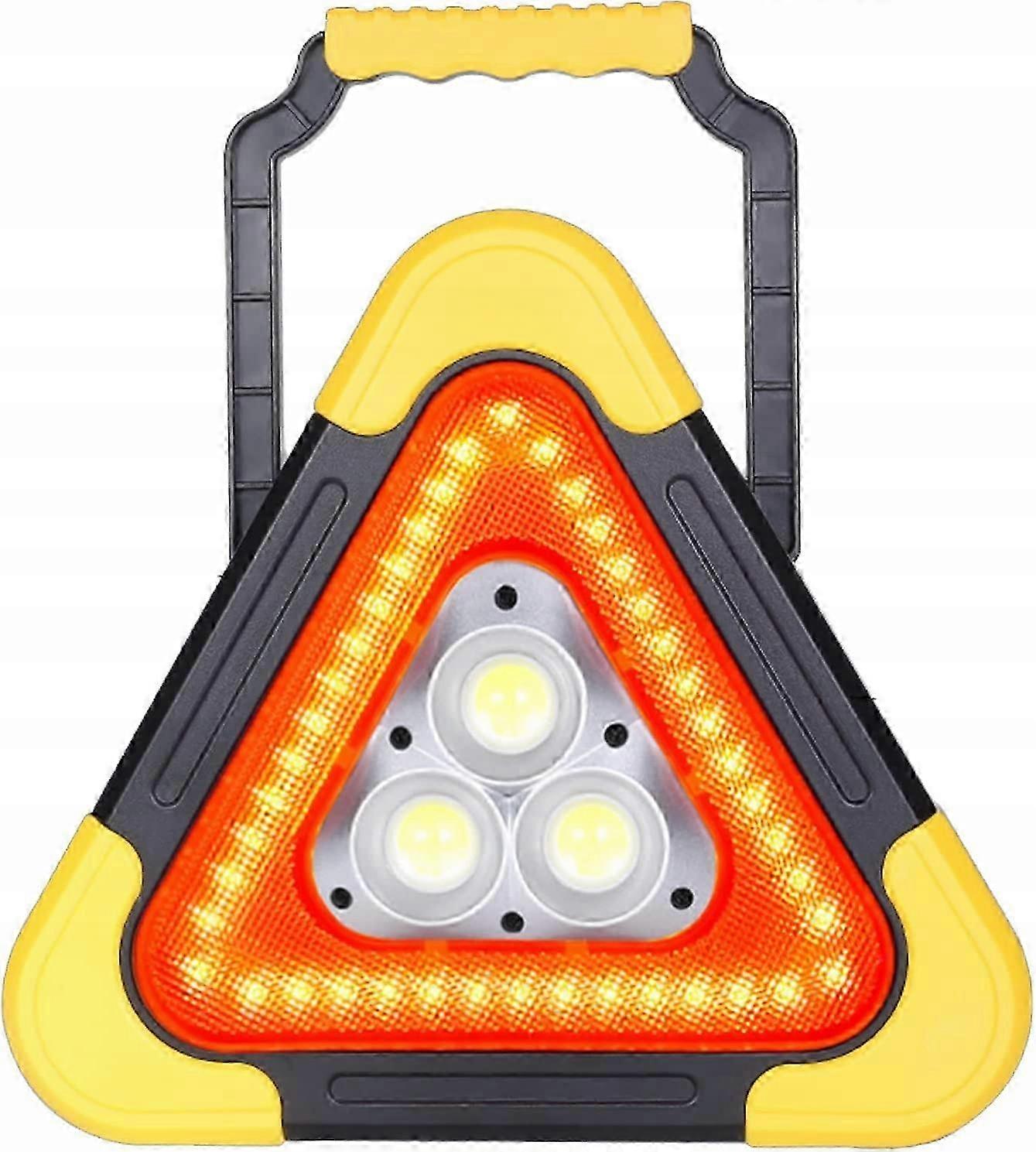 Lamp Solar Torch Warning Triangle Cob