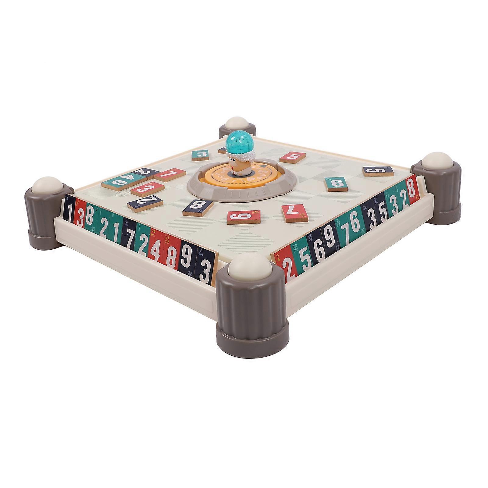 Cube Board Game Set Multiple Modes Portable Rummy Tiles Travel Game Set for Home 