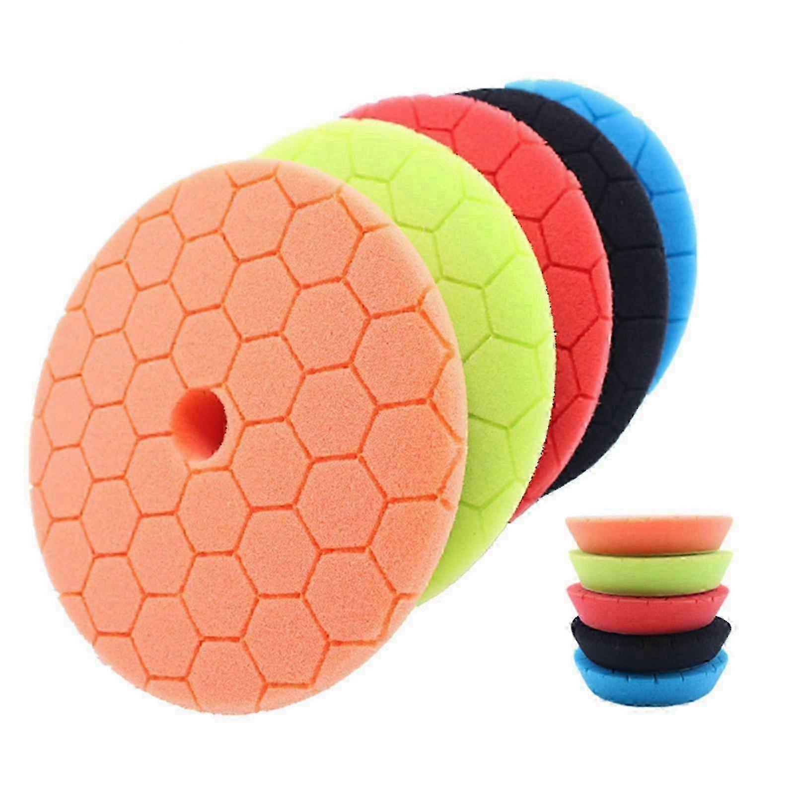 6-Inch Large Sponge Buffing and Polishing Pads Set of 5 miao4