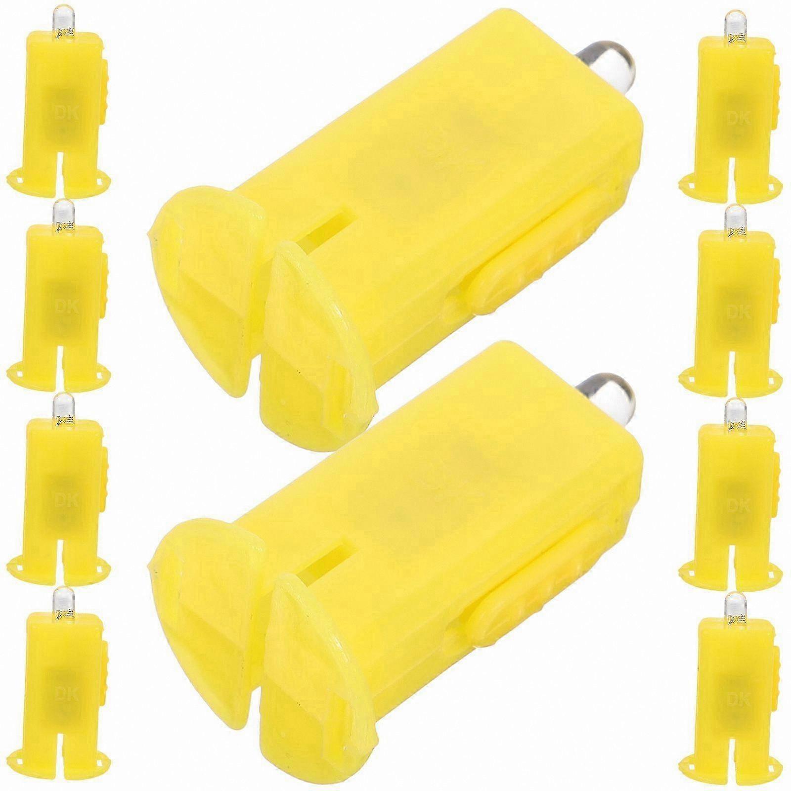 10-Pack LED Lantern Wicks Mini Lights for Events & Decor (White)