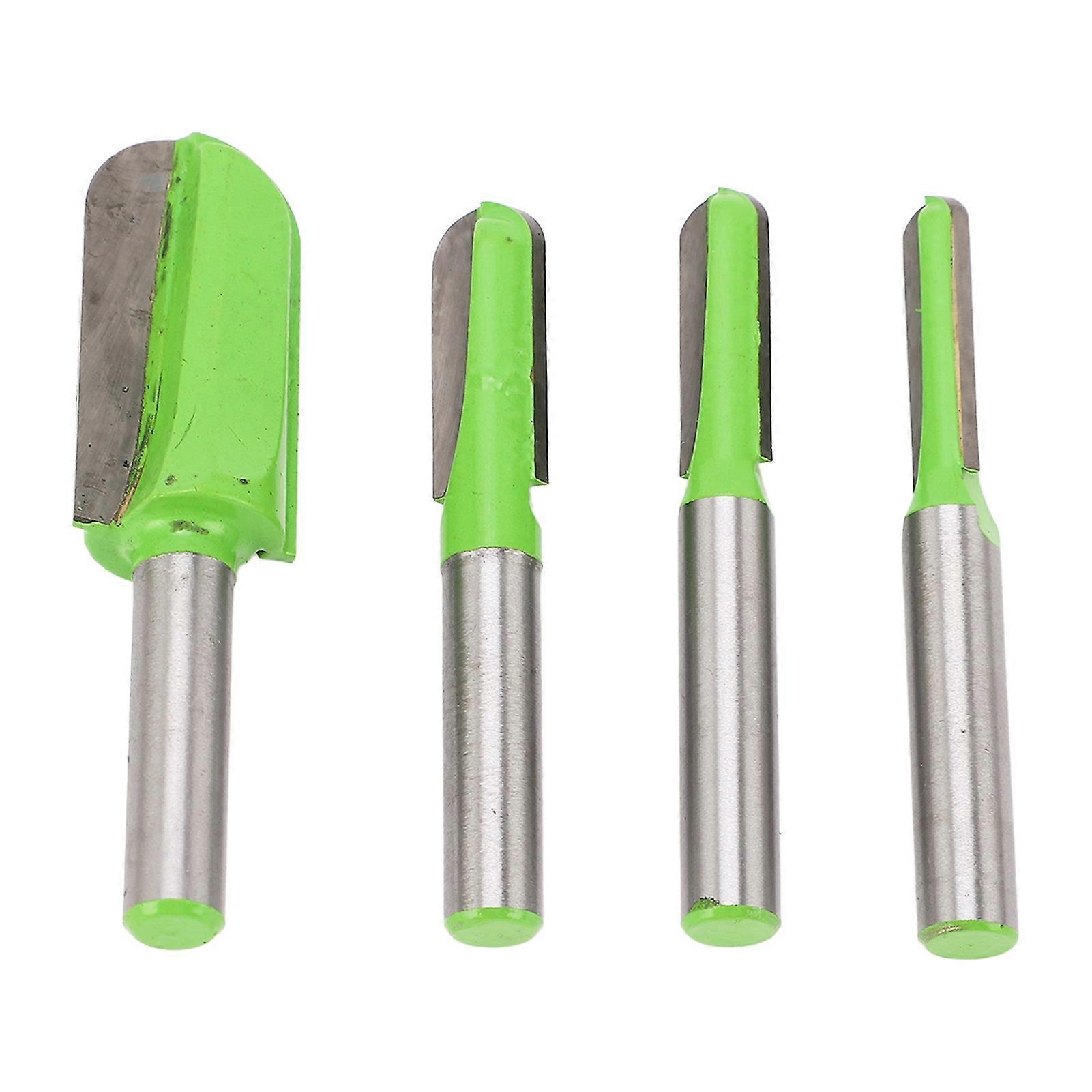 4PCS Core Box Bits Deep Round Nose 8mm Shank Router Bit CNC Woodworking Carving Milling Cutter