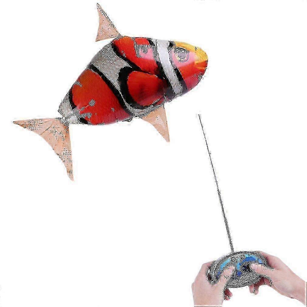 Remote Control Rc Inflatable Balloon Air Swimmer Flying Nemo Clown Fish Blimp