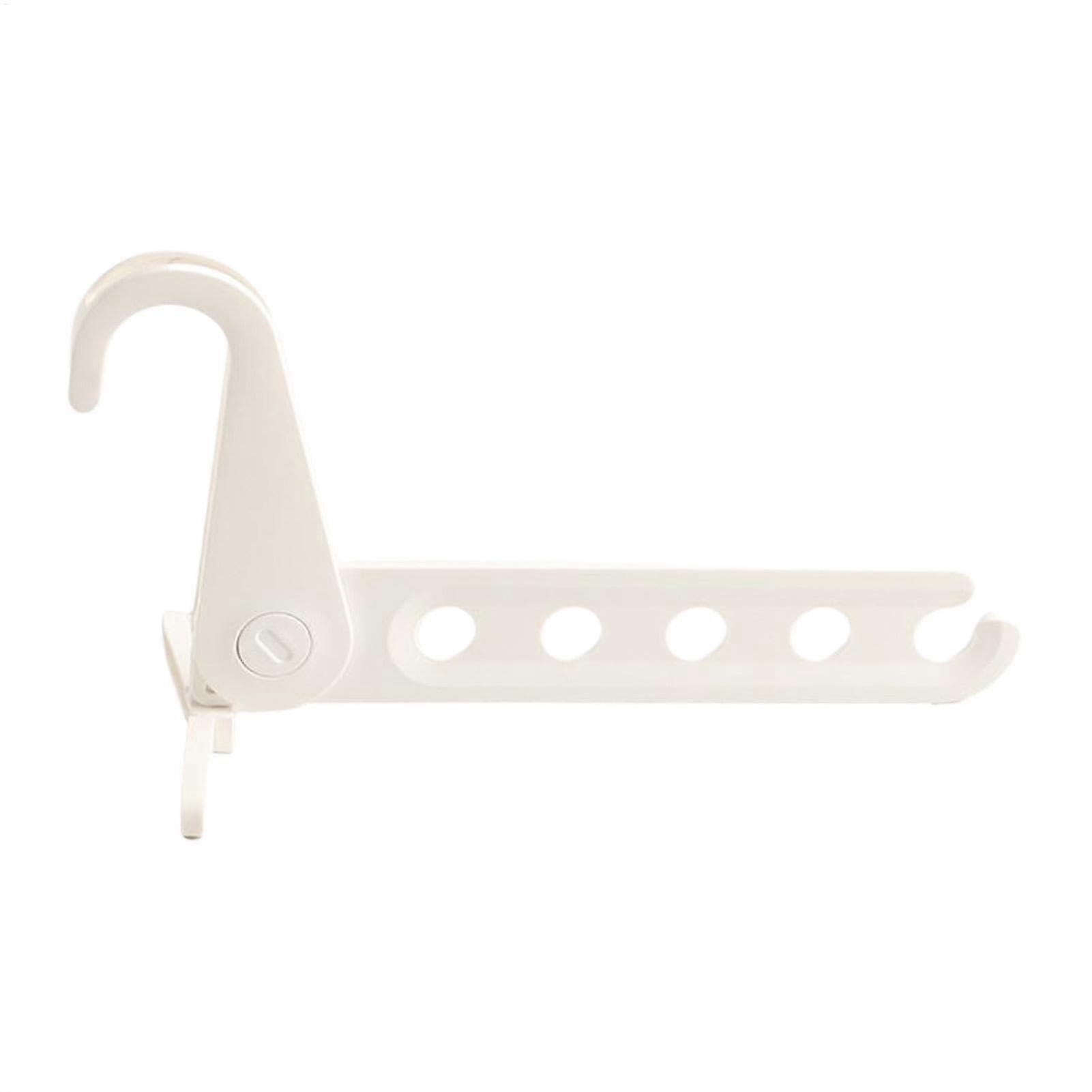 Clothes Drying Rack Foldable Portable Laundry Hanger With 5 Holes Travel Clothes Hanger Space Saving Coat Hook