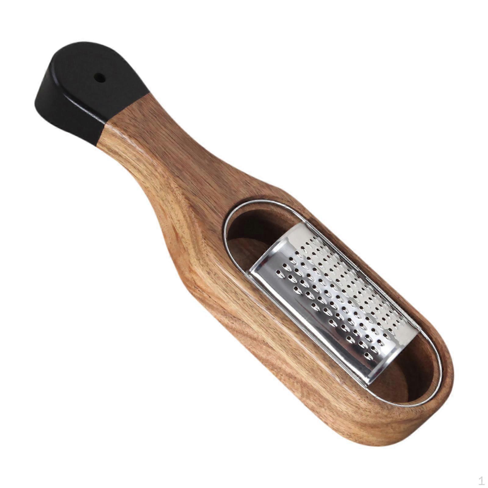 Cheese Grater with Container Spoon Handheld Removable Box Kitchen Utensil Shredder