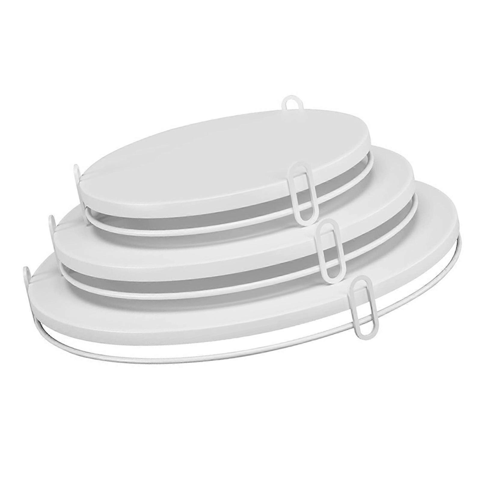 Rustproof Elegant Dessert Serving Stands Decorative Cakes Platters Set 3 Layer for Wedding Party Table Decors  White