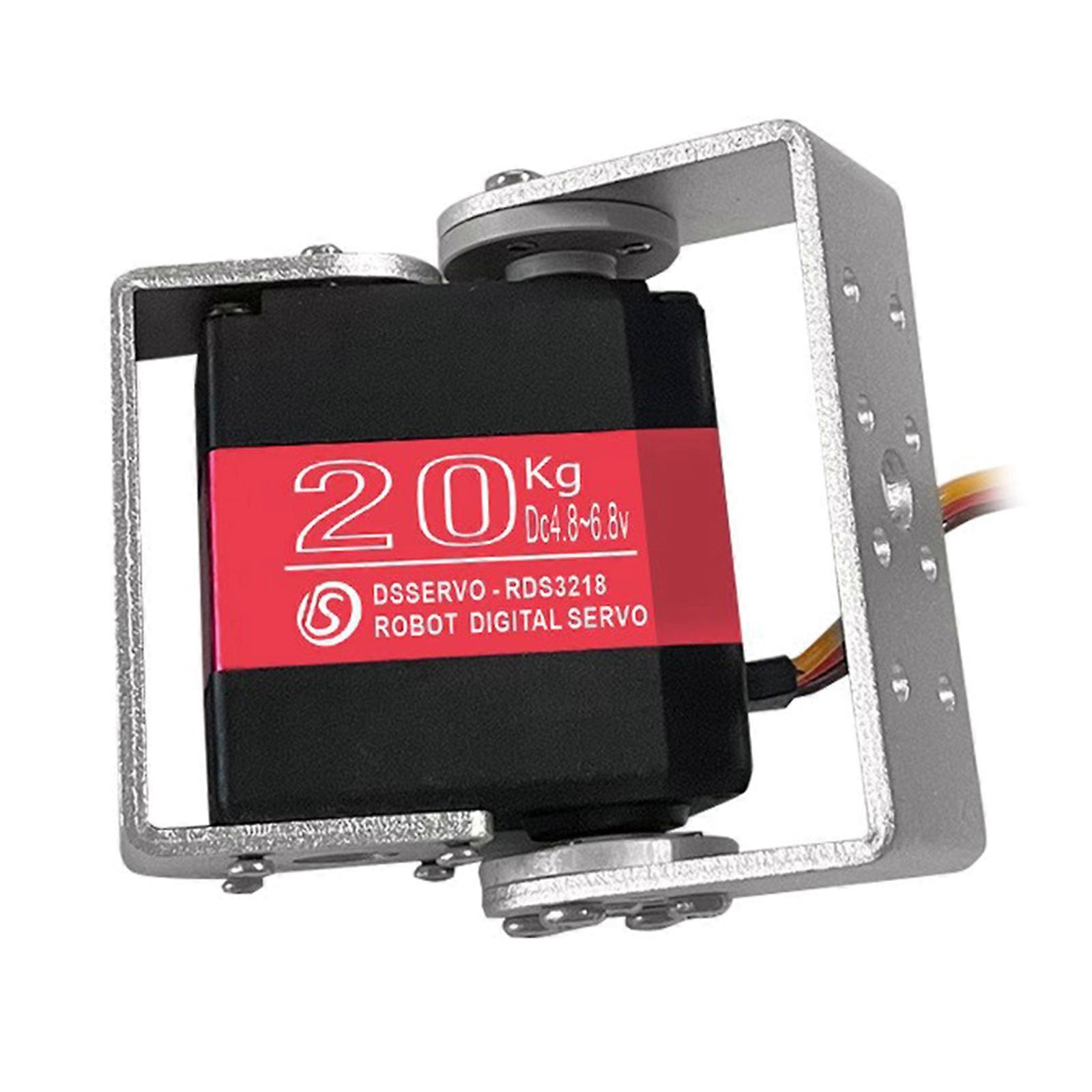 Full Metal Gear Double Shaft Servo Motor 270 Degree Rotation 20KG Torque Waterproof IP66 Rate Heavy Duty Drones Servo Multicolor