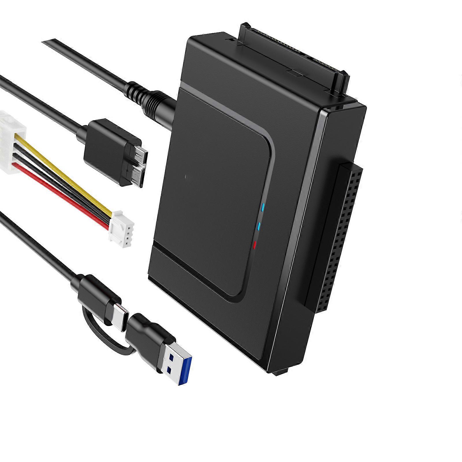 External Power USB3.0 IDE Adapter for 2.5Inch Hard Disk and Easy Operating Multicolor