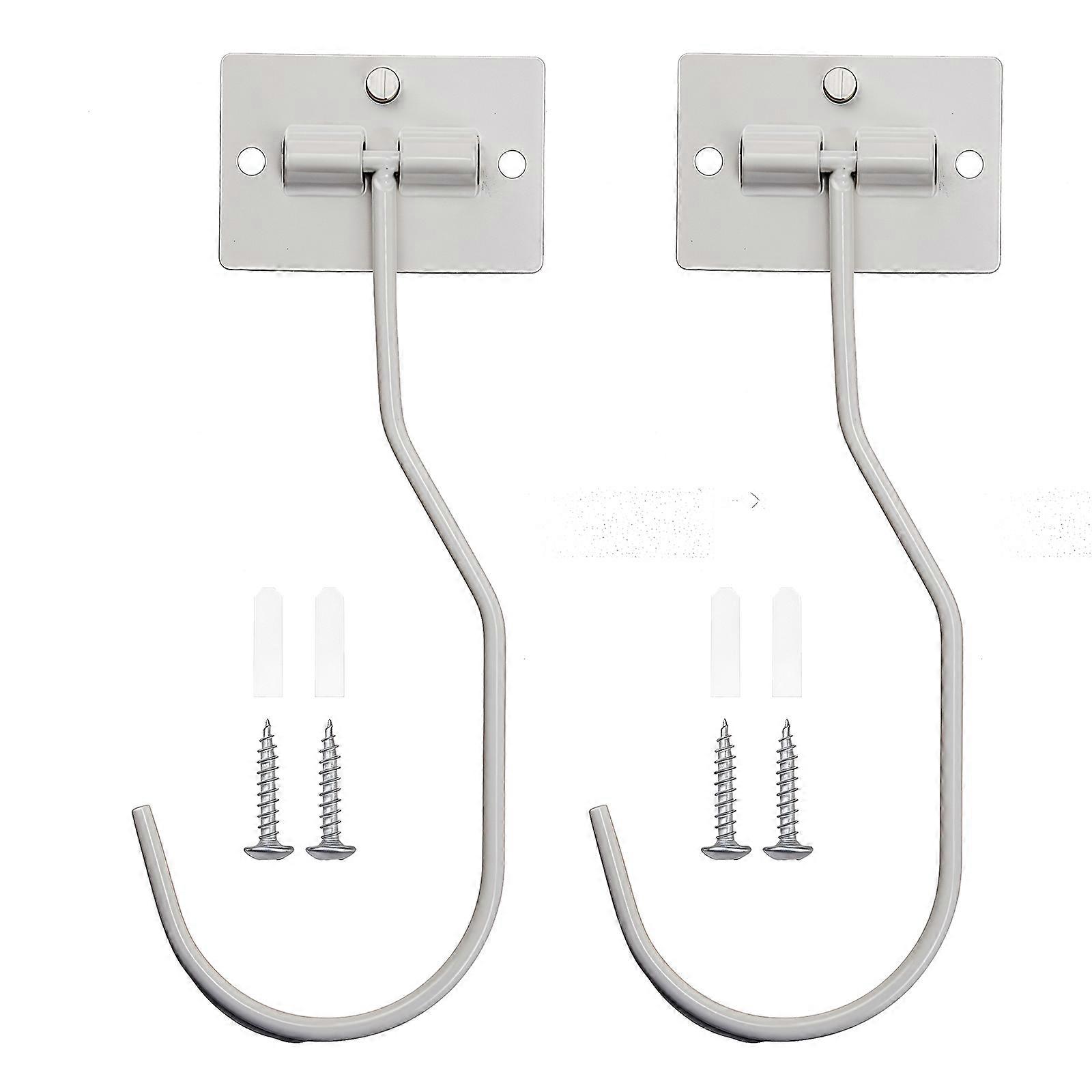 Iron Wall Mounted Multipurpose Hook For Kitchen Storage Organizers Fruits Utensils Space Saving Durable Rusts Resistant  White