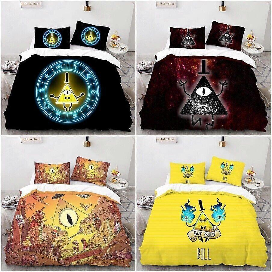 Gravity Falls Bill Cipher Quilt Duvet Cover Set Bedding Set Single Doublepresent