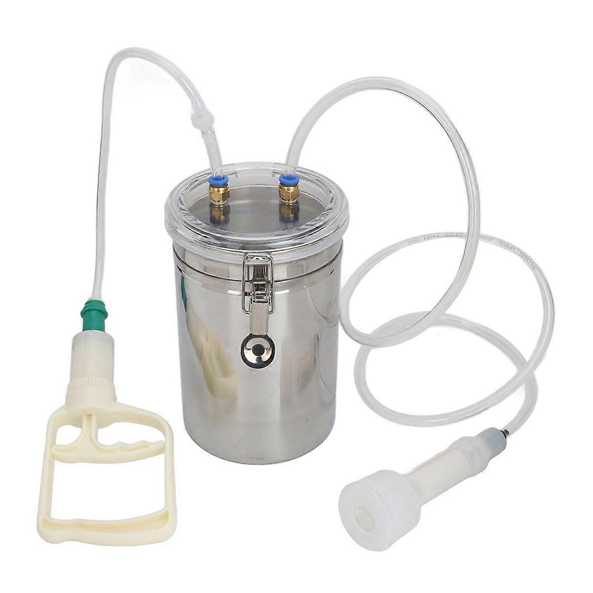 Portable Manual Milking Machine 2L Easy-to-Use Hand Milker for Goats and Cows Effort Saving for Far