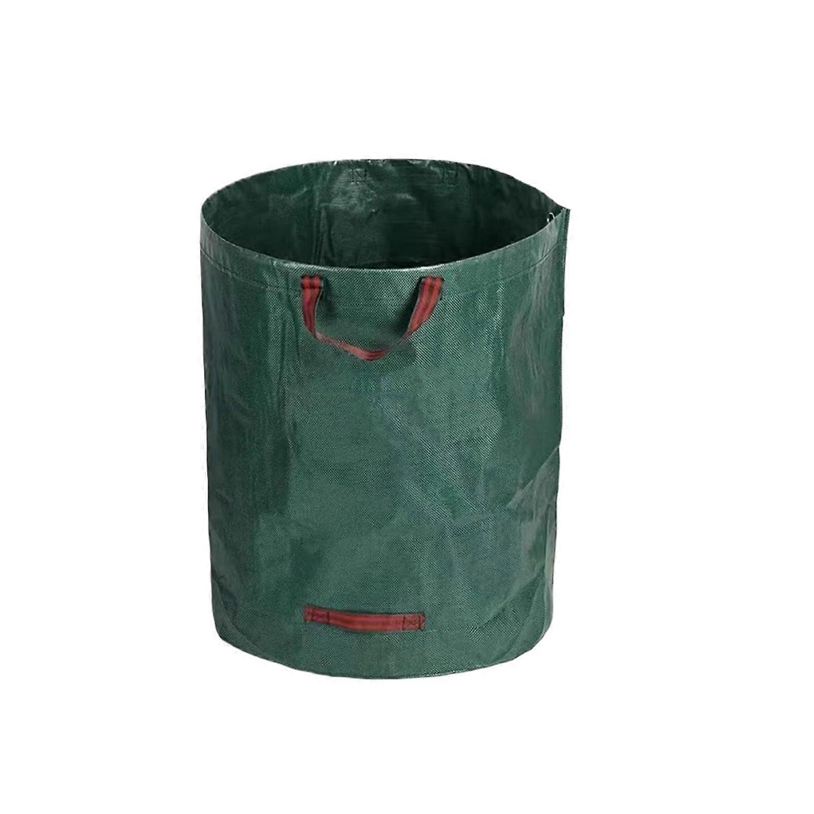 Portable Garden Waste Bag Large Capacity 120L PP Woven Waterproof Reusable Trash Storage Container