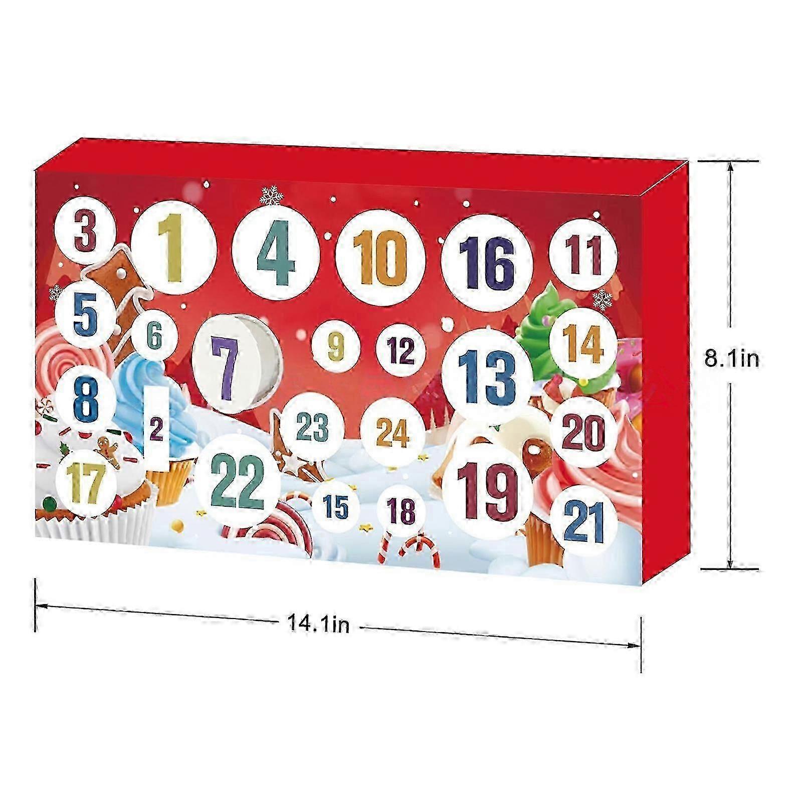 24-Day Slime Advent Calendars Multi-Purpose Christmas Playing Calendars Fluffy Slime and Charms Kit Gift for Friends