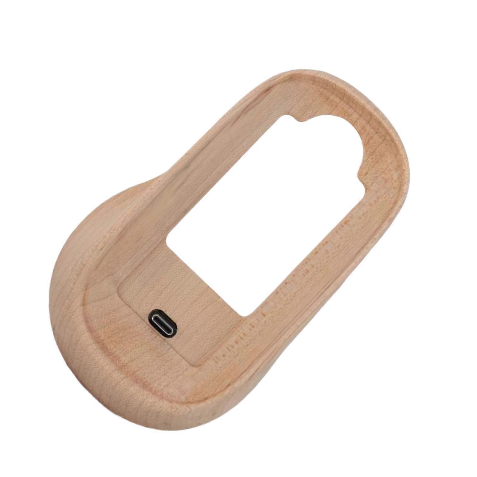 Wooden Mouse Stand For Secure Charging USB C Port Dock for Mouse Devices Multicolor