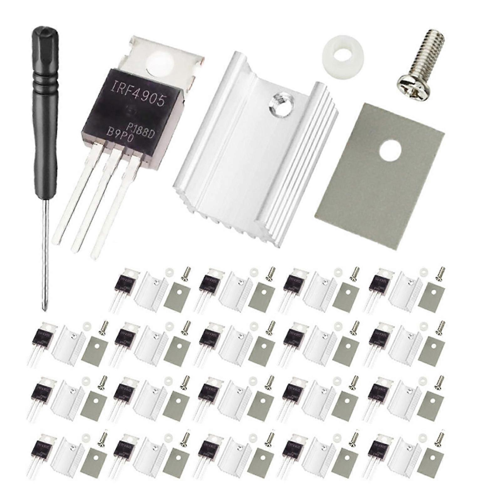 Heavy Duty Electrical IRF4905 Insulator And Heat Sink Coolers Radiator For High Load Circuit Design Applications Multicolor