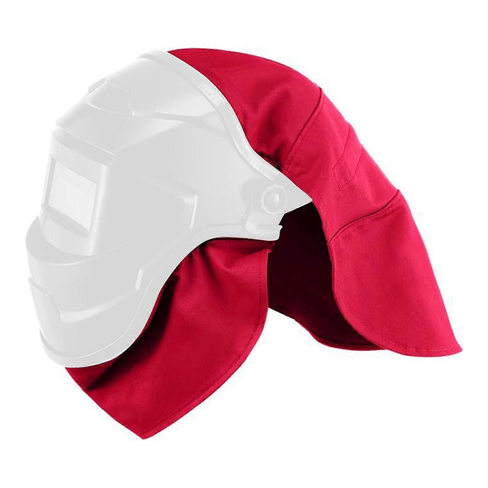 Svetshjälmar Tillbehörssats med robust haklapp Höga temperaturer Skydd Justerbar klämma Lättviktsdesign Röd