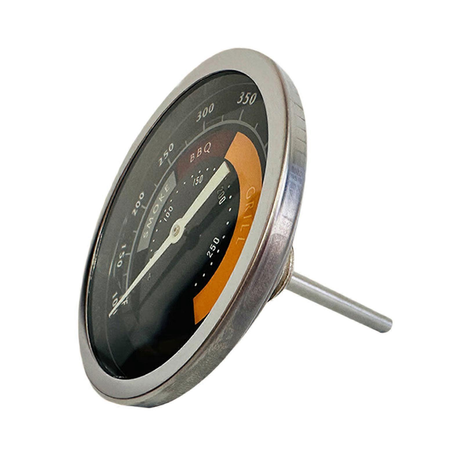 Analog Oven Thermometers Stainless Steeel Thermometers 50-250℃/100-550℉ Round Roasting Temperature Test Meter for Grill Multicolor