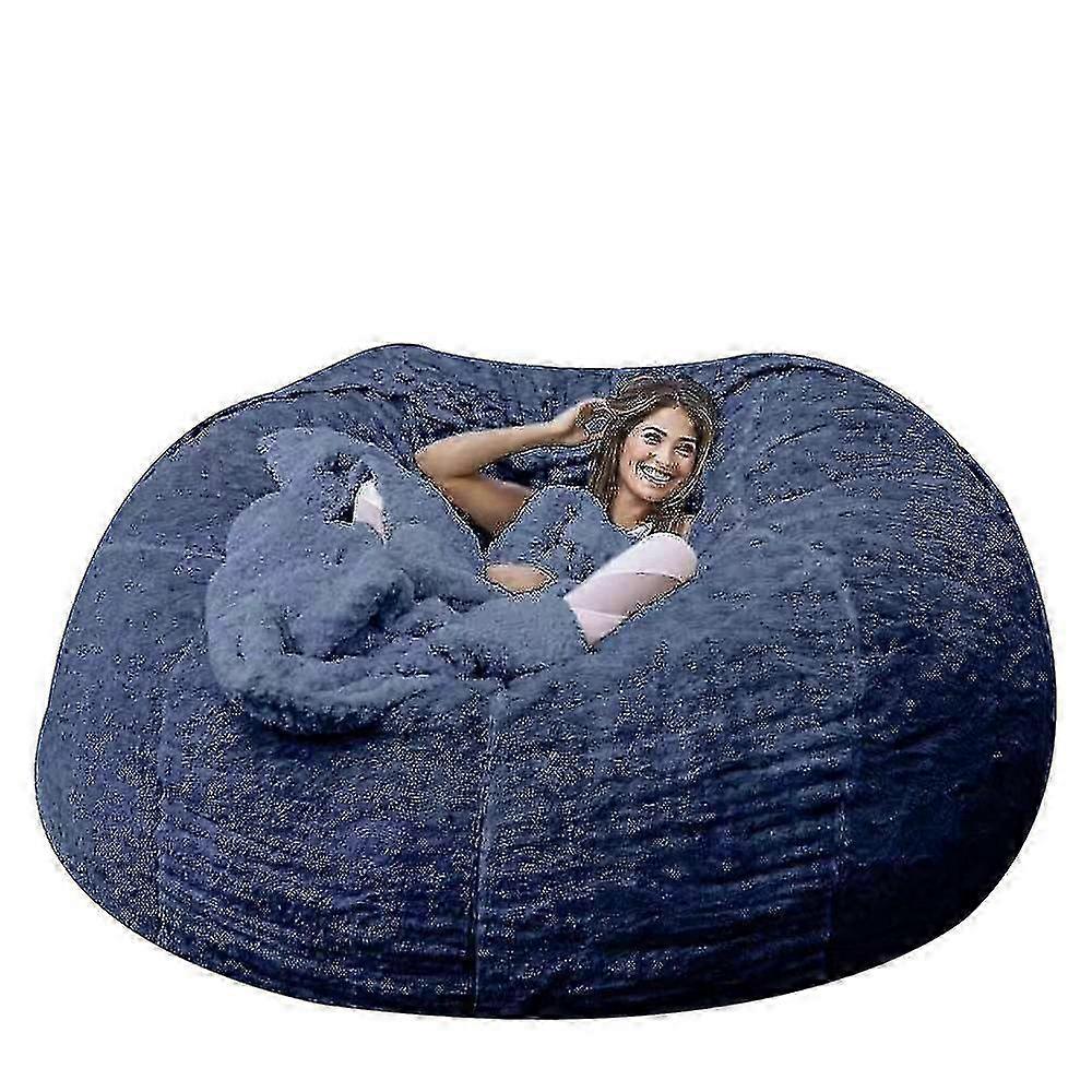 Lazy Sofa Bean Bag Artificial Fur Bean Bag Bean Sofa (no Filler Included)