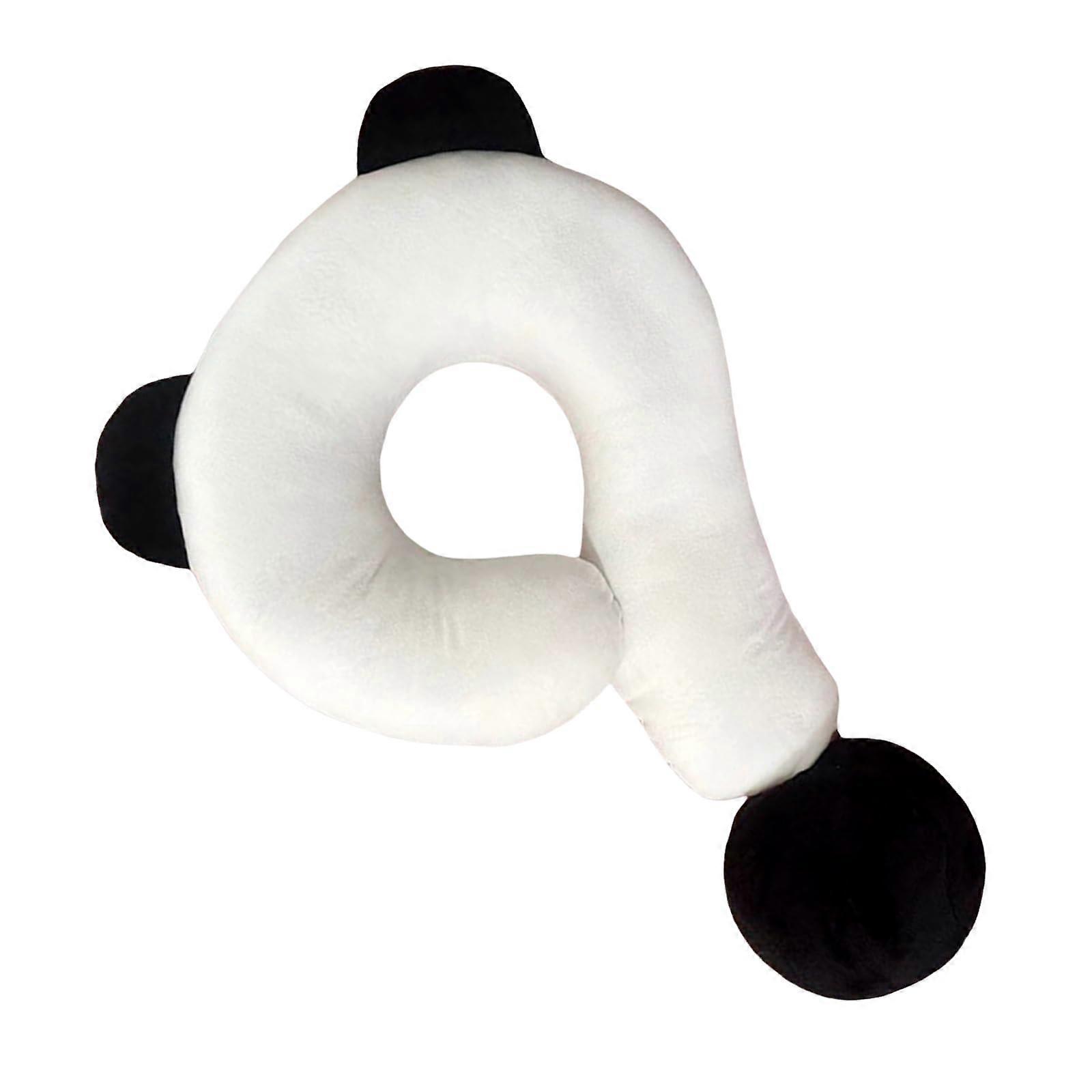 Plush Neck Pillow with Panda Shape for Travel, Home, Office Support and Comfort