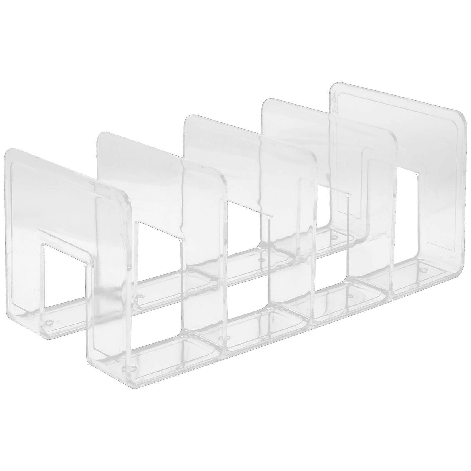 File Document Storage Rack Desktop Bookshelf Office Files Books Holder File Organizer