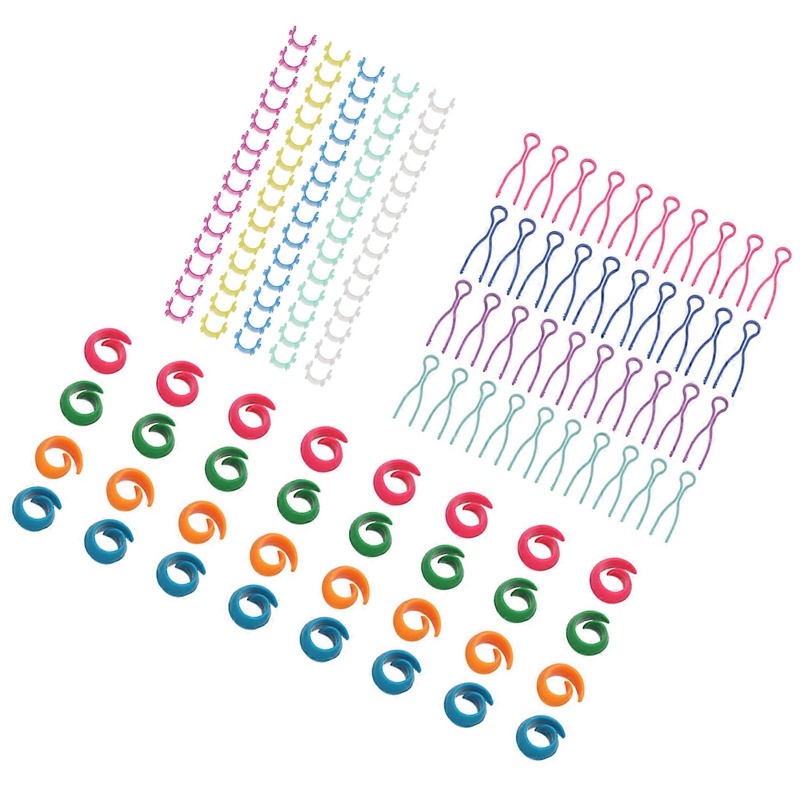 142Pcs Thread Spool Huggers Bobbin Organizers with Thread Spool Clip , Thread Spool Huggers Bobbin Thread Tail Multicolor