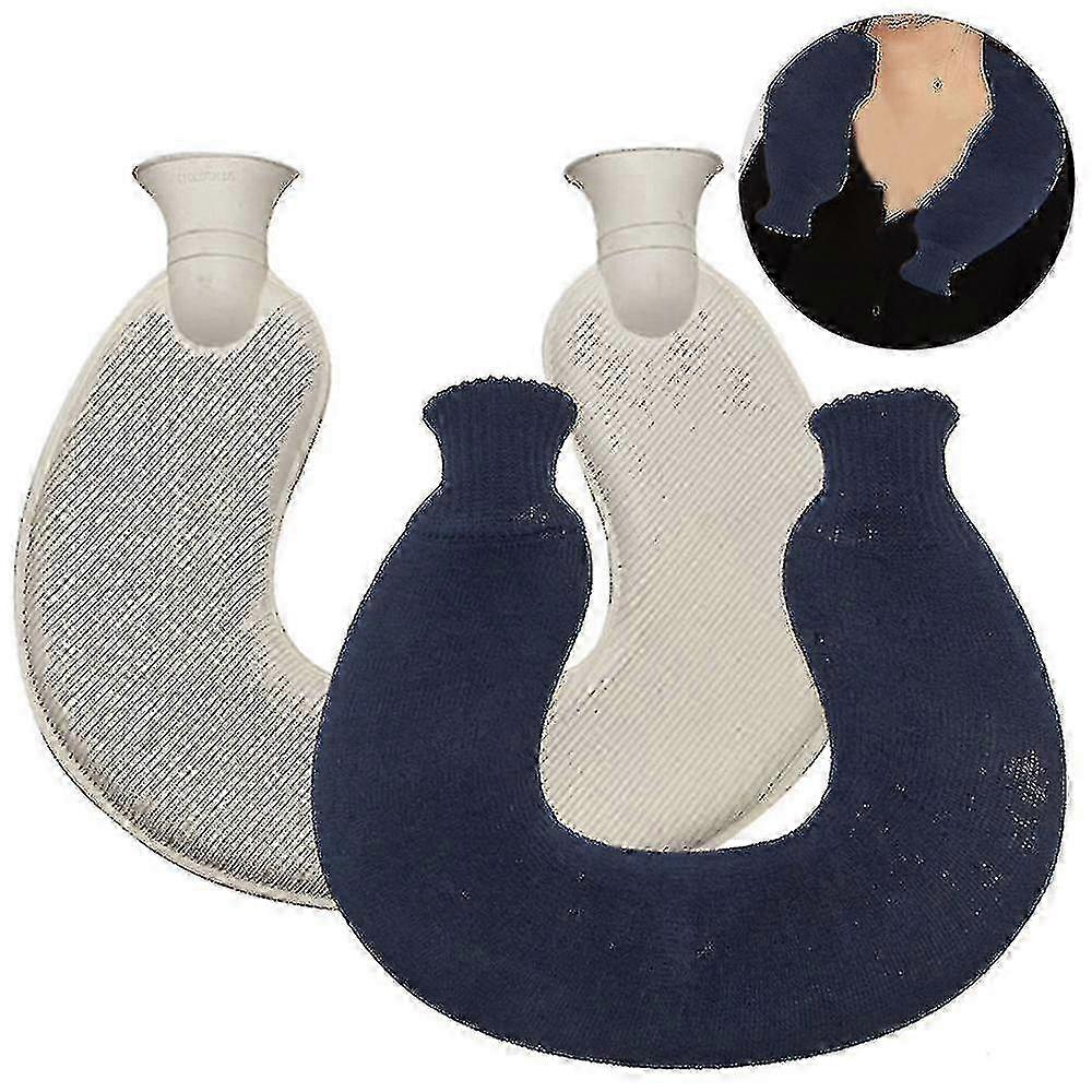 Reusable Rubber Hot Water Bag in U-Design for Targeted Heat Application