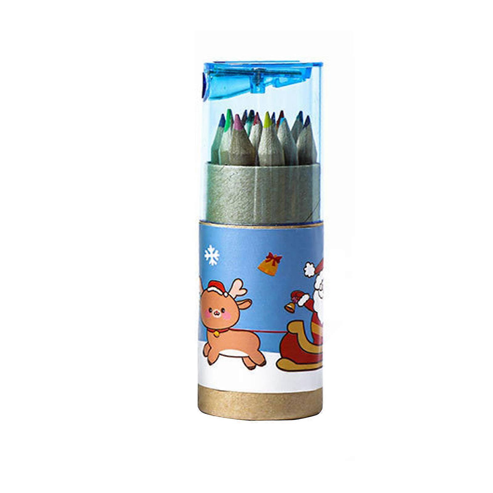 Herrnalise 12 Pcs Colored Pencils with Sharpener, Vibrant Pre-sharpened Soft Core for Kids, Teachers, Drawing, Sketching