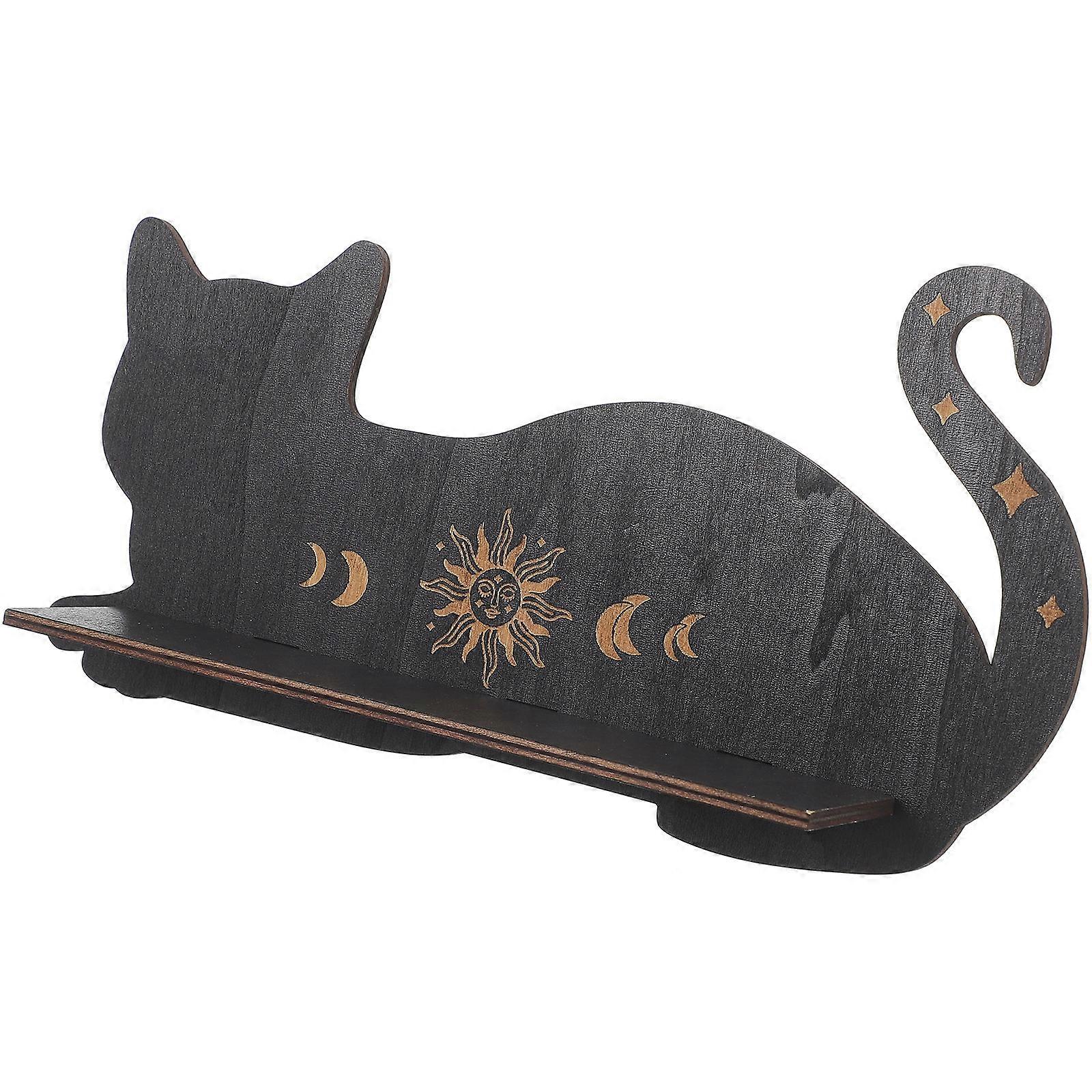 Wood Floating Shelf Cat Shape for Wall Decoration Floating Wall Shelf