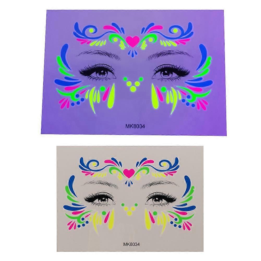 Luminous Face Tattoo Stickers