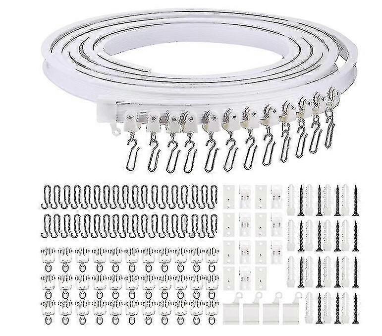 5M Bendable Ceiling Curtain Track, Flexible Curved Design, Premium Quality