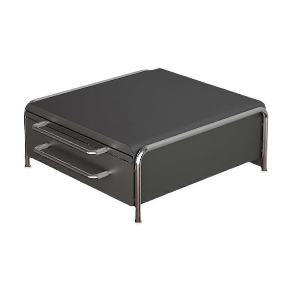 Coffee Pod Storage Drawer and Coffee Machine Stand for Kitchen Counter, Metal Frame, Black