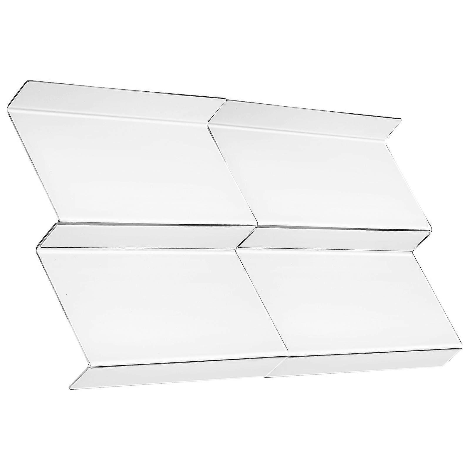 Spice Drawer Organizer Acrylic Expandable Set 4Pcs for Kitchen Drawer Storage