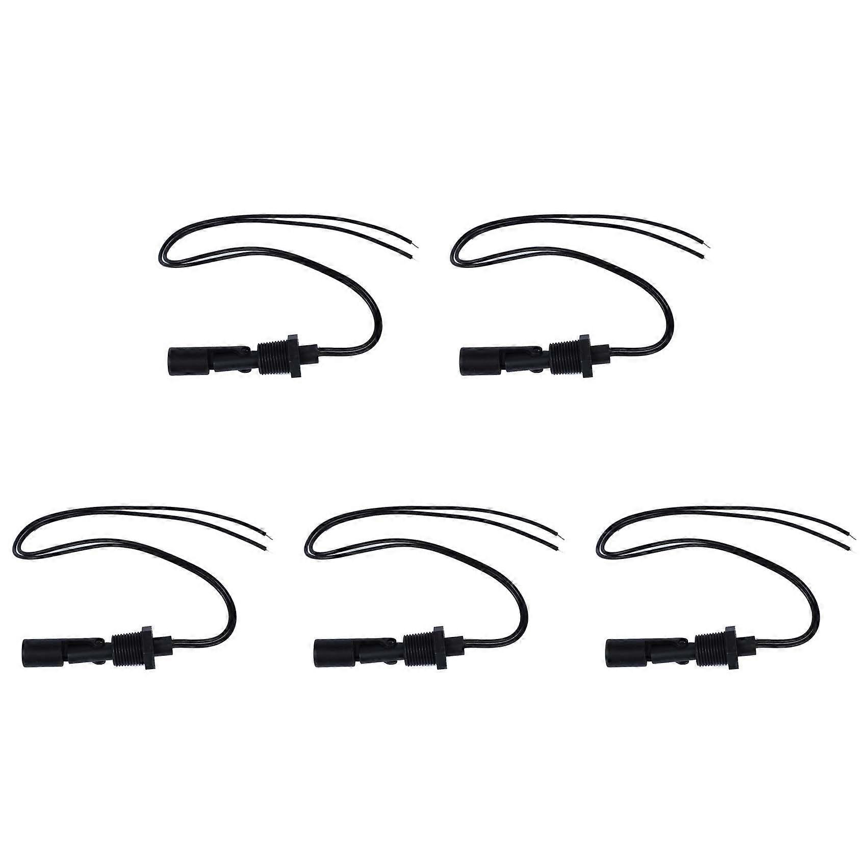 5X Horizontal Water Level Sensor Liquid PP Float Switches NO NC 100V DC 0.5A