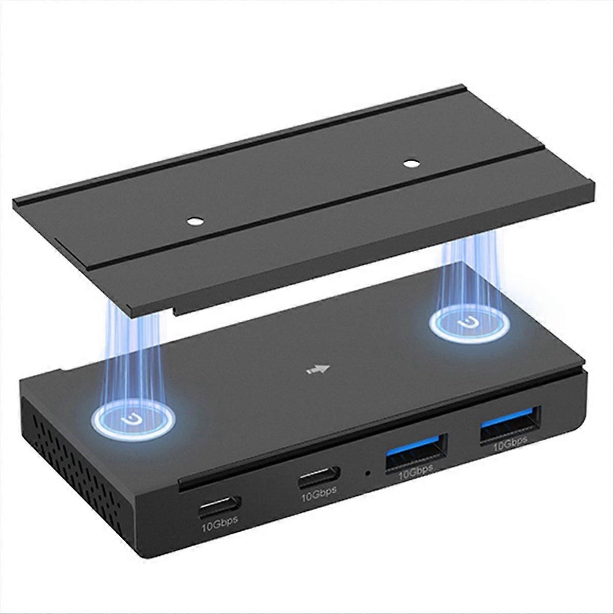 Magnetic USB-C Hub, 4-Port USB 3.2 Gen2 USB Splitter Data Transfer