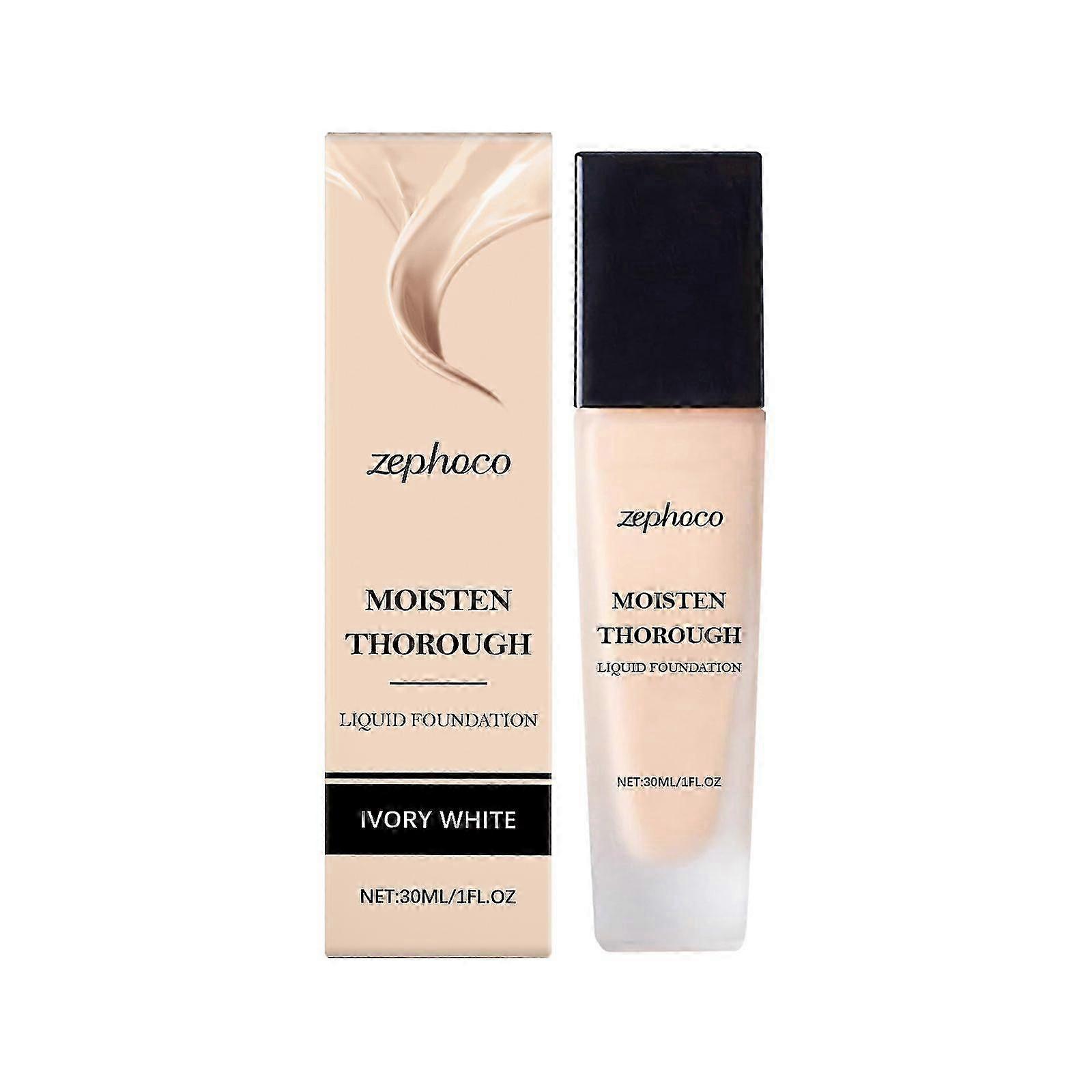 Zephoco Moisturizing Liquid Foundation Series Natural Lasting Non-Makeup Light Non-Sticky Matte Moisturizing Liquid Foundation