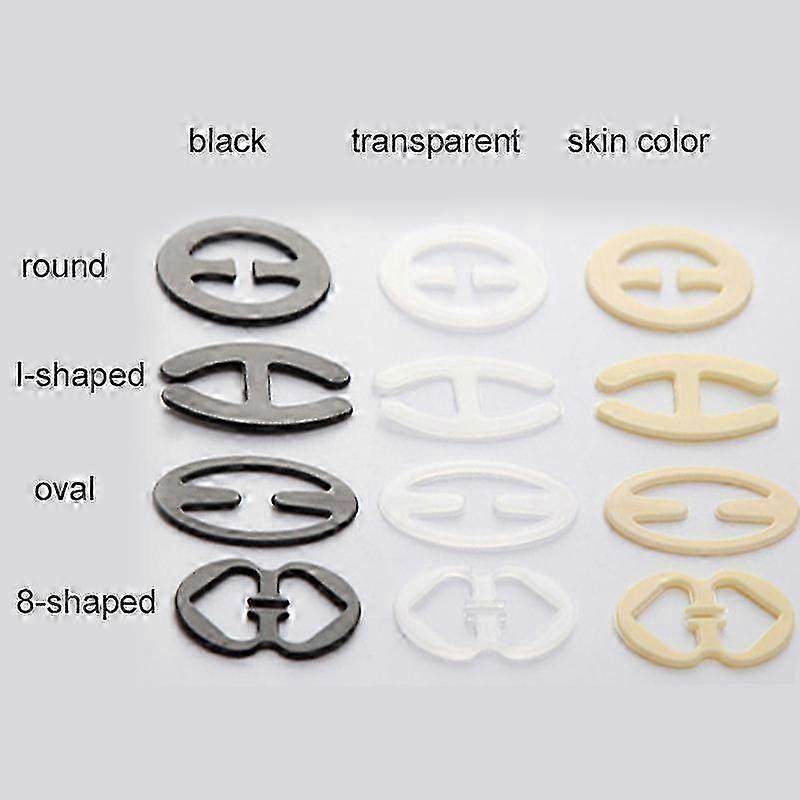 Invisible Strap Holders, 3-Piece Set of Bra Buckles and Clips