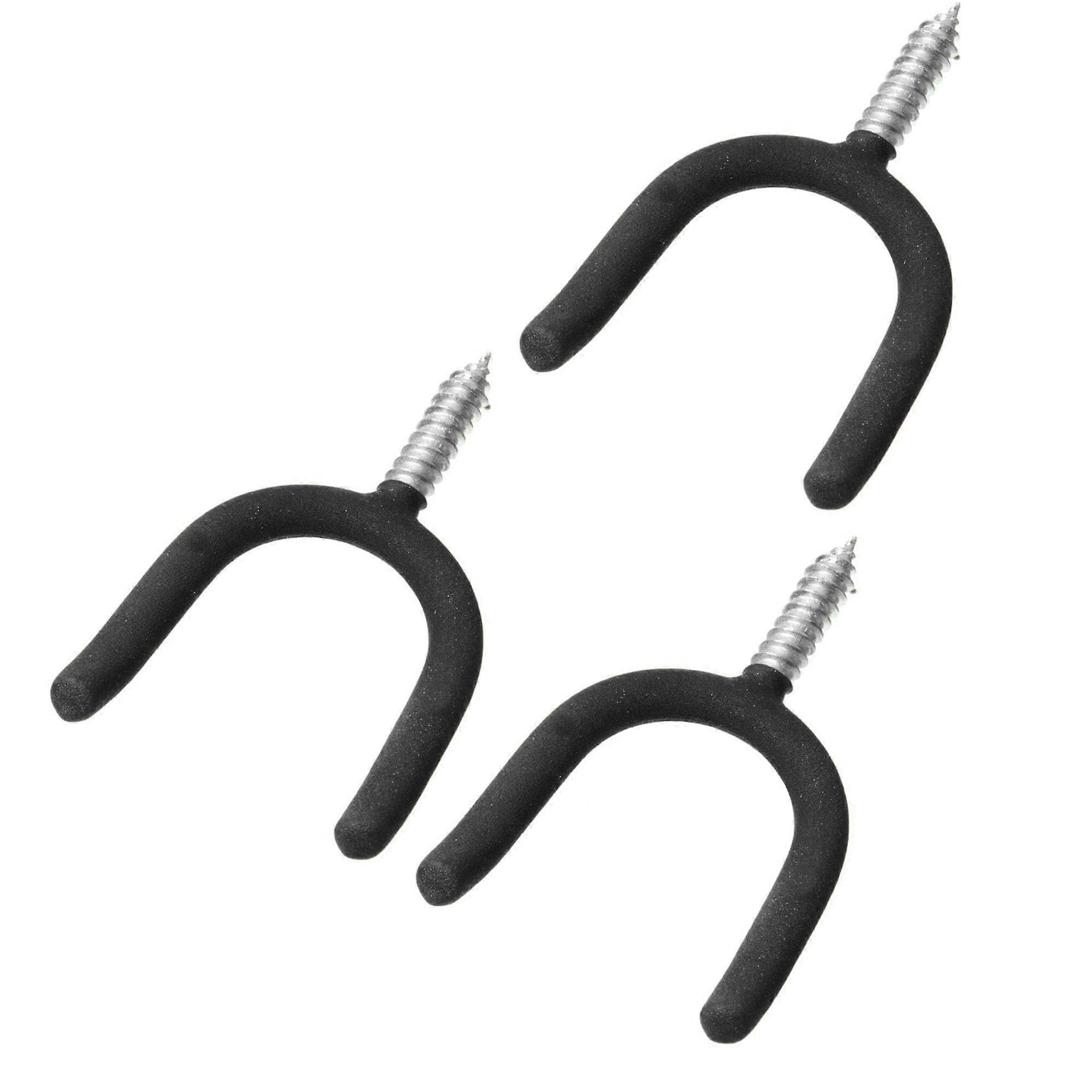 Wideskall 3 Pieces Heavy Duty Garage Storage Screw in Utility Tool Wall Mount U Tool Hanger Hook