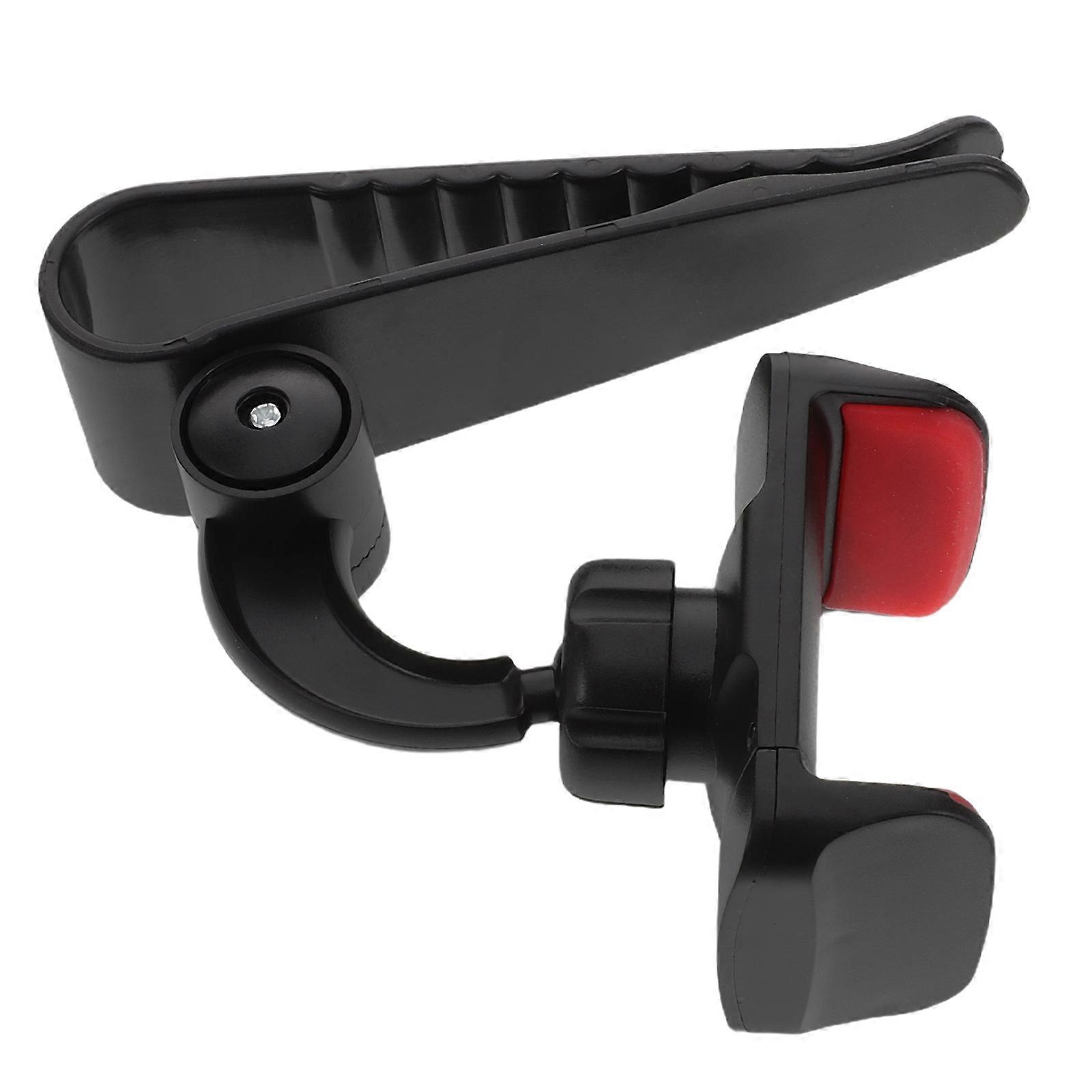 Carphone Holder Sun Visor Multi-Function 360 Degree Rotating Red Plastic