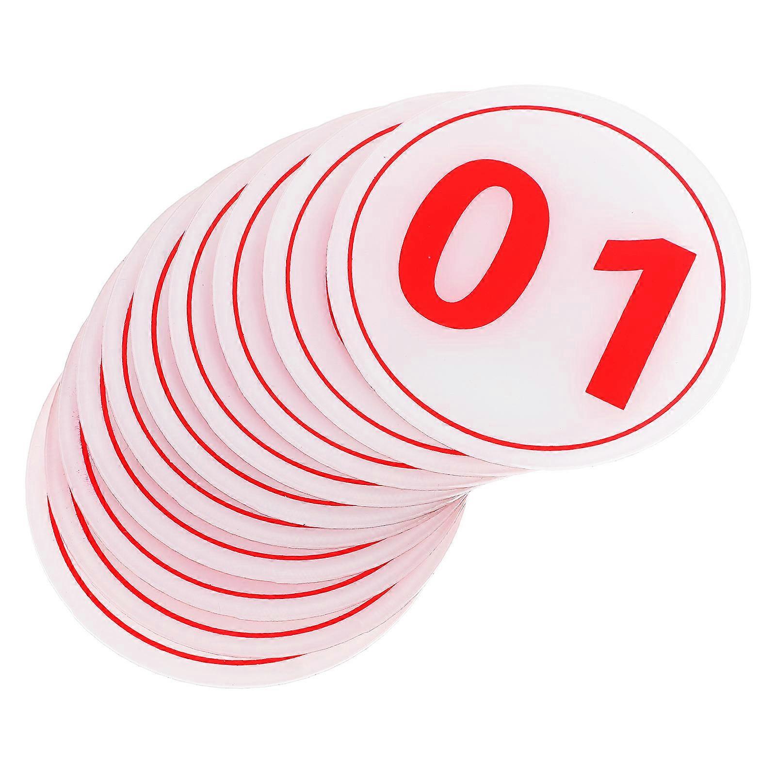 Adhesive Acrylic Number Stickers for Table Numbers 1Set Number Decals