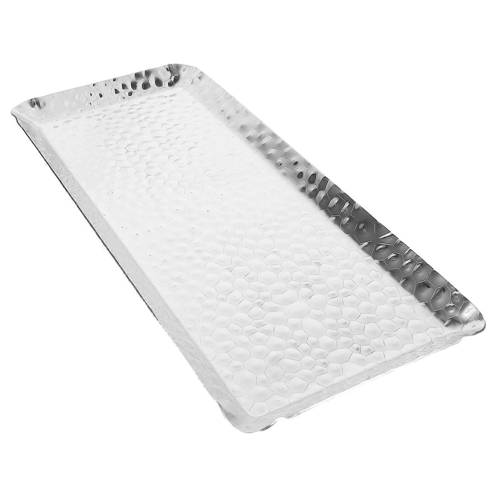 Stainless Steel Food Tray Rectangle Serving Platter for Serving Large Baking Sheet