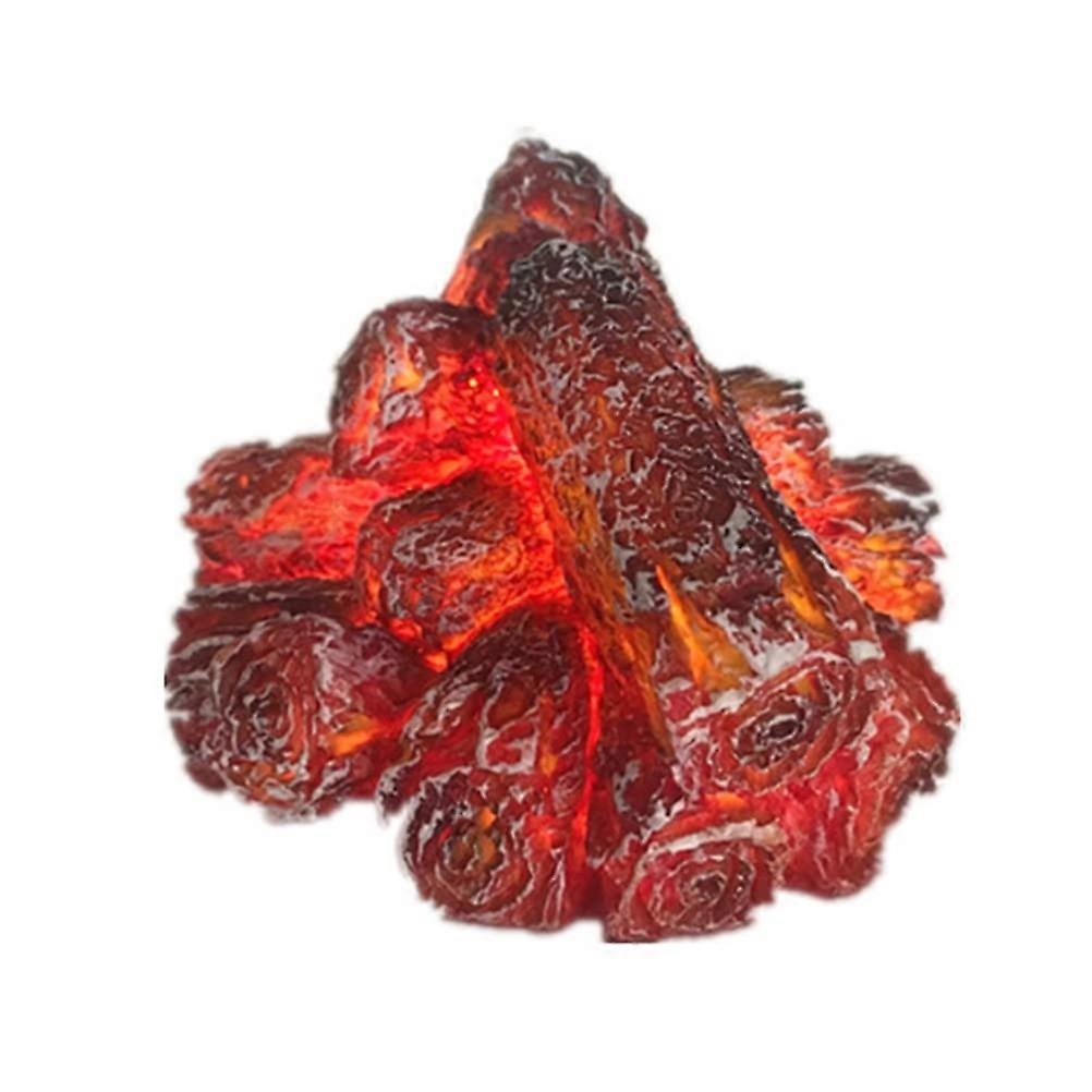 LED Fireplace Lantern with Realistic Flame Simulation, Battery Powered for Indoor Outdoor Use